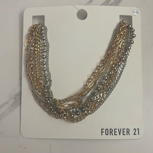 Mixed metals necklace